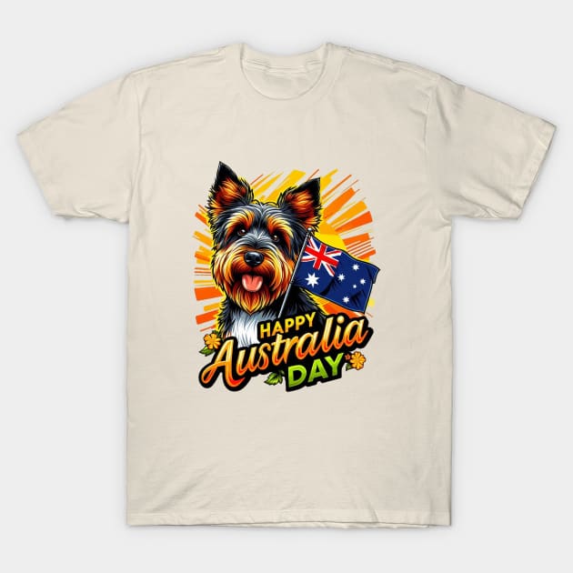 Australian Terrier T-Shirt by BukovskyART